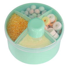 Accmor four-serving design helps portion control for meals.