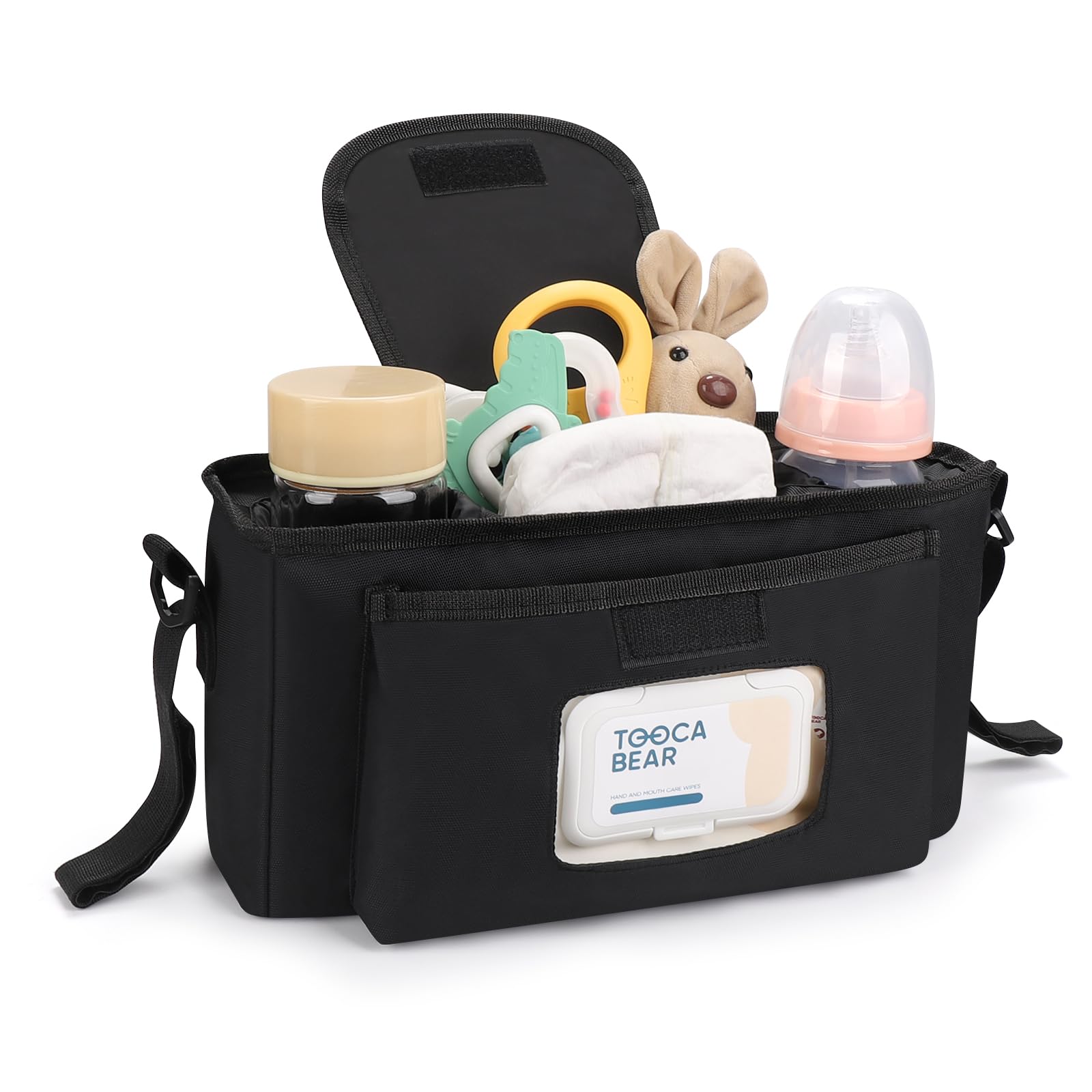 Accmor front-wipes-pocket offers quick wipes access when needed.