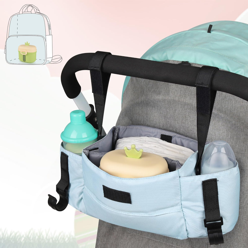Accmor green travel dispenser for baby formula in compact design