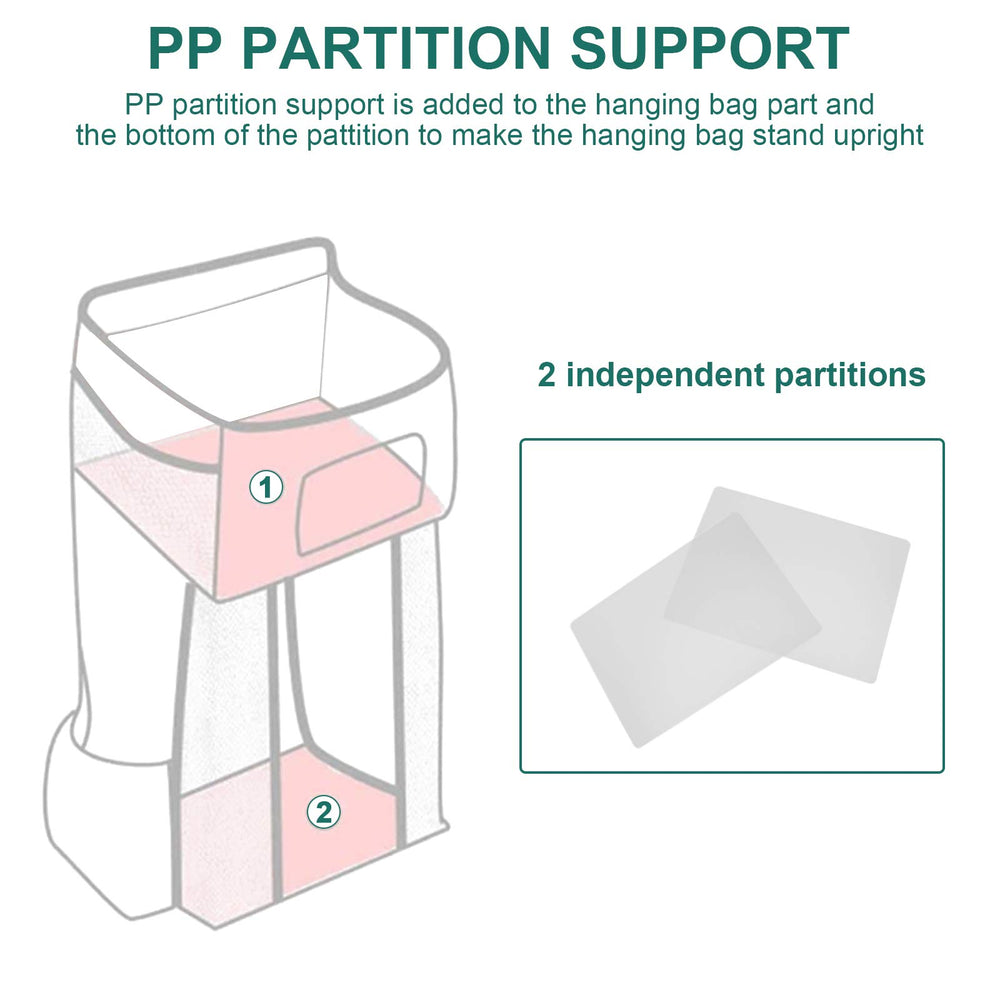 Accmor Hanging Diaper Caddy Organizer mesh bags help dry items or keep toys organized.