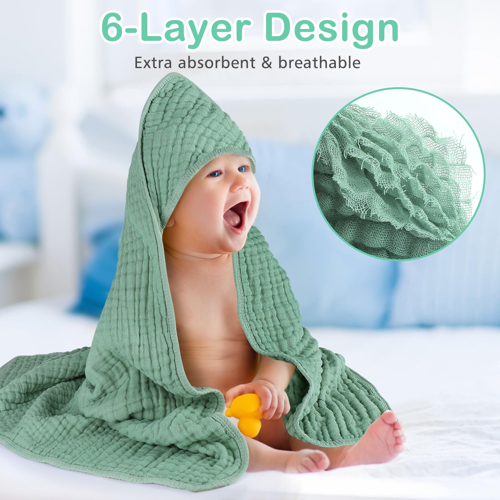 Accmor hooded-towel-beach-time-use—quick-drying towel for pool or beach days.