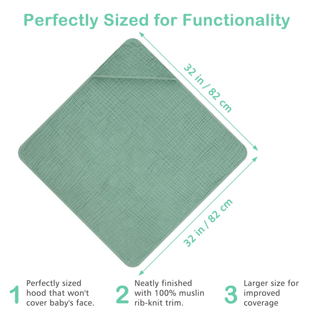 Accmor hooded-towel-gift-pack-display—perfect unisex baby shower gift.