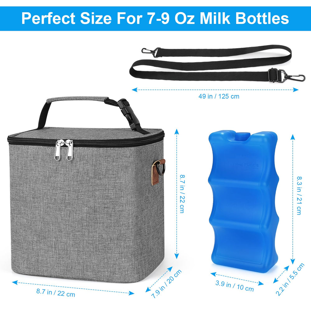 Accmor ice pack inside illustrates ready-to-use cooling for on-the-go pumping.