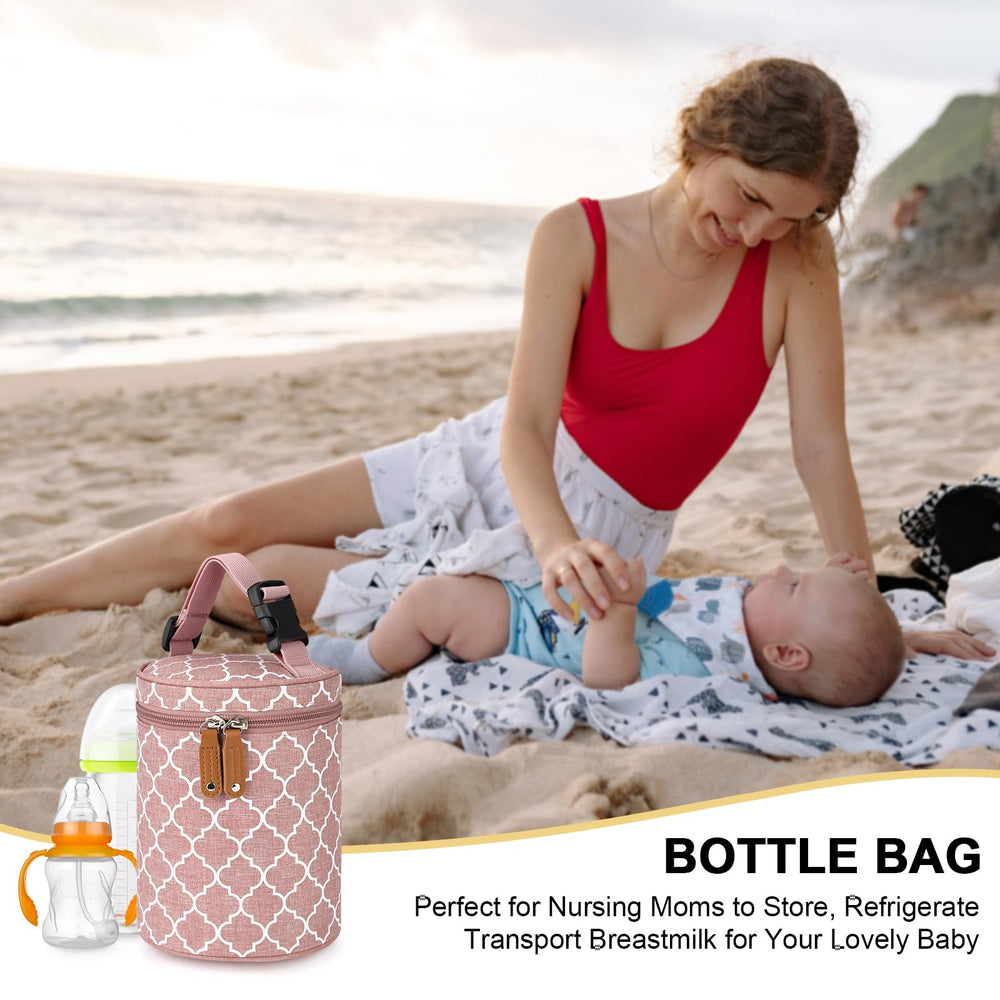 Accmor inner mesh-pocket keeps pacifiers and small items organized.