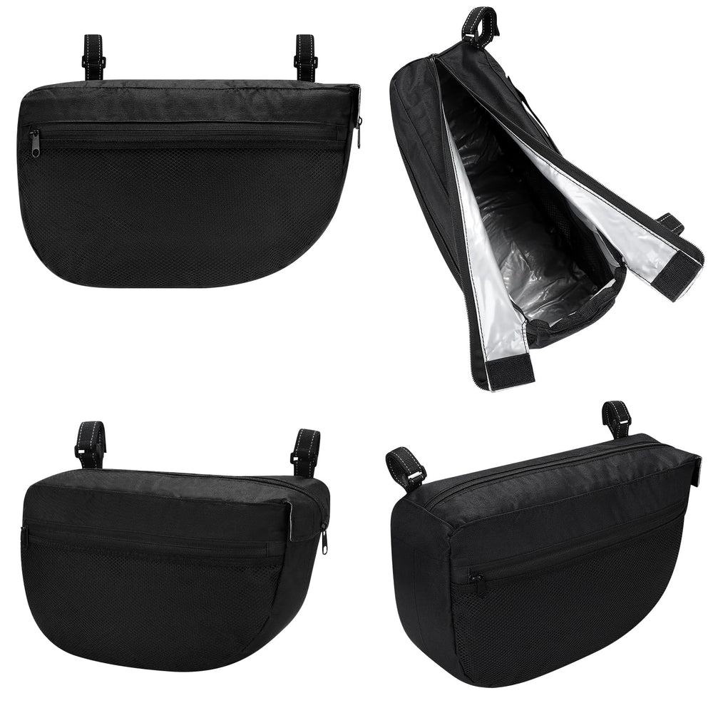 Accmor insulated side sling bag easy installation with adjustable Velcro straps.