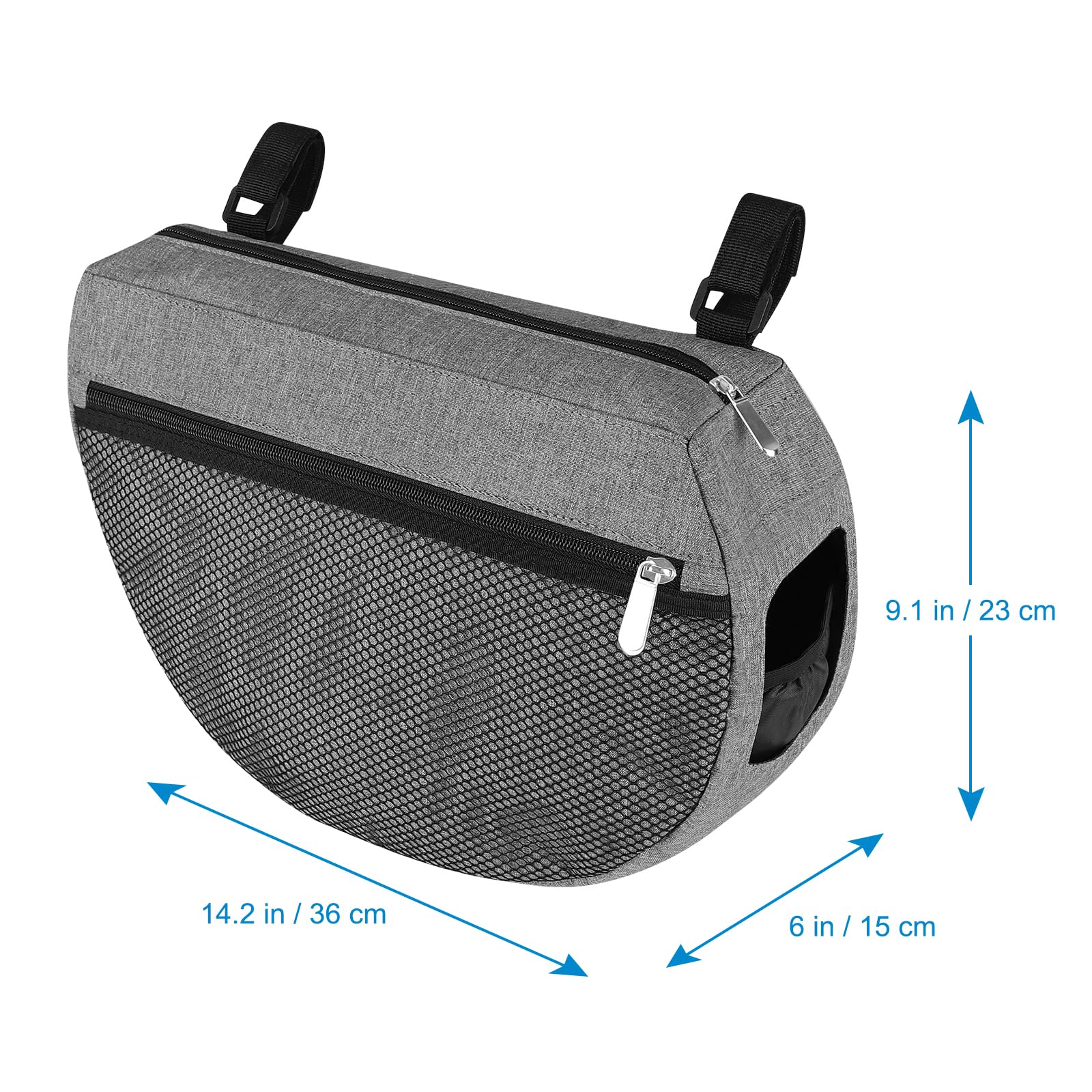 Accmor insulated side sling stroller bag insulated interior helps keep snacks fresh.