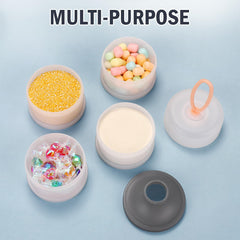 Accmor multi-use snack cups highlighting versatility for oatmeal, nuts, fruit.