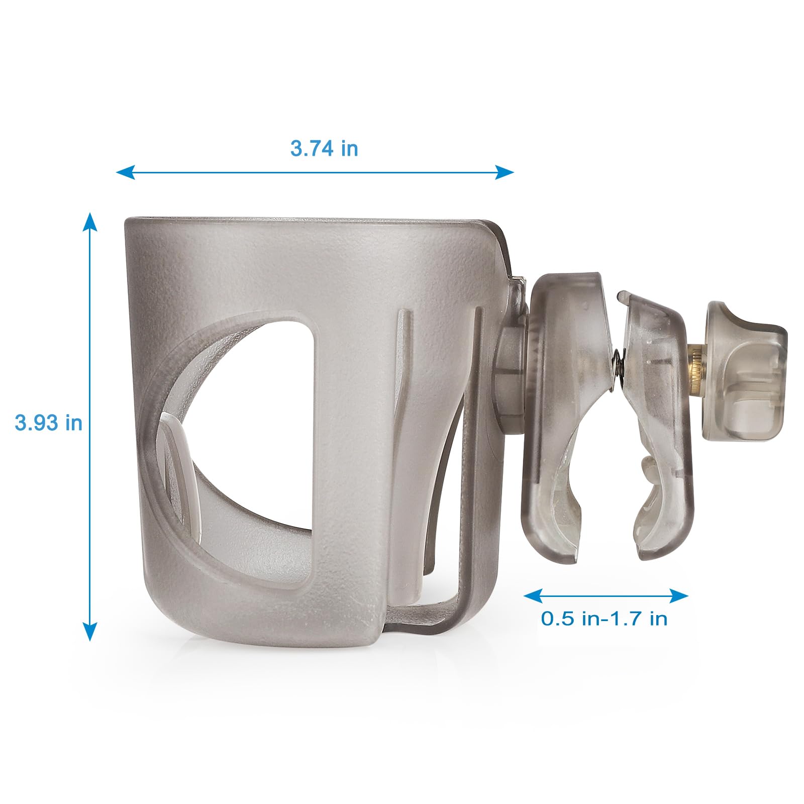Accmor multifunction cup holder for stroller, wheelchair, bike, and scooter use.