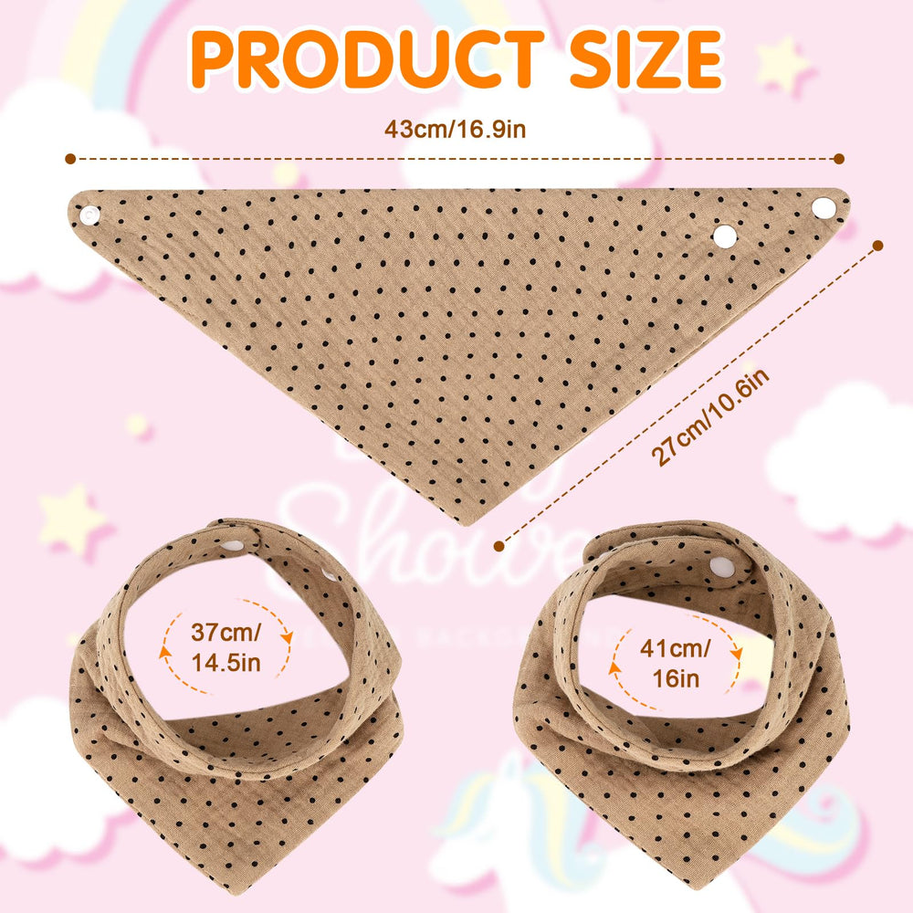 Accmor muslin baby bib offers soft, breathable comfort during wear.