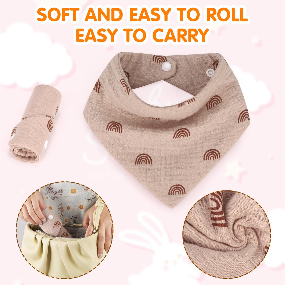 Accmor muslin baby bib makes a gift-ready option for new parents.