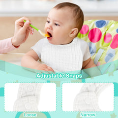 Accmor Muslin Baby Bibs drool-teething design suits feeding and burp cloth tasks