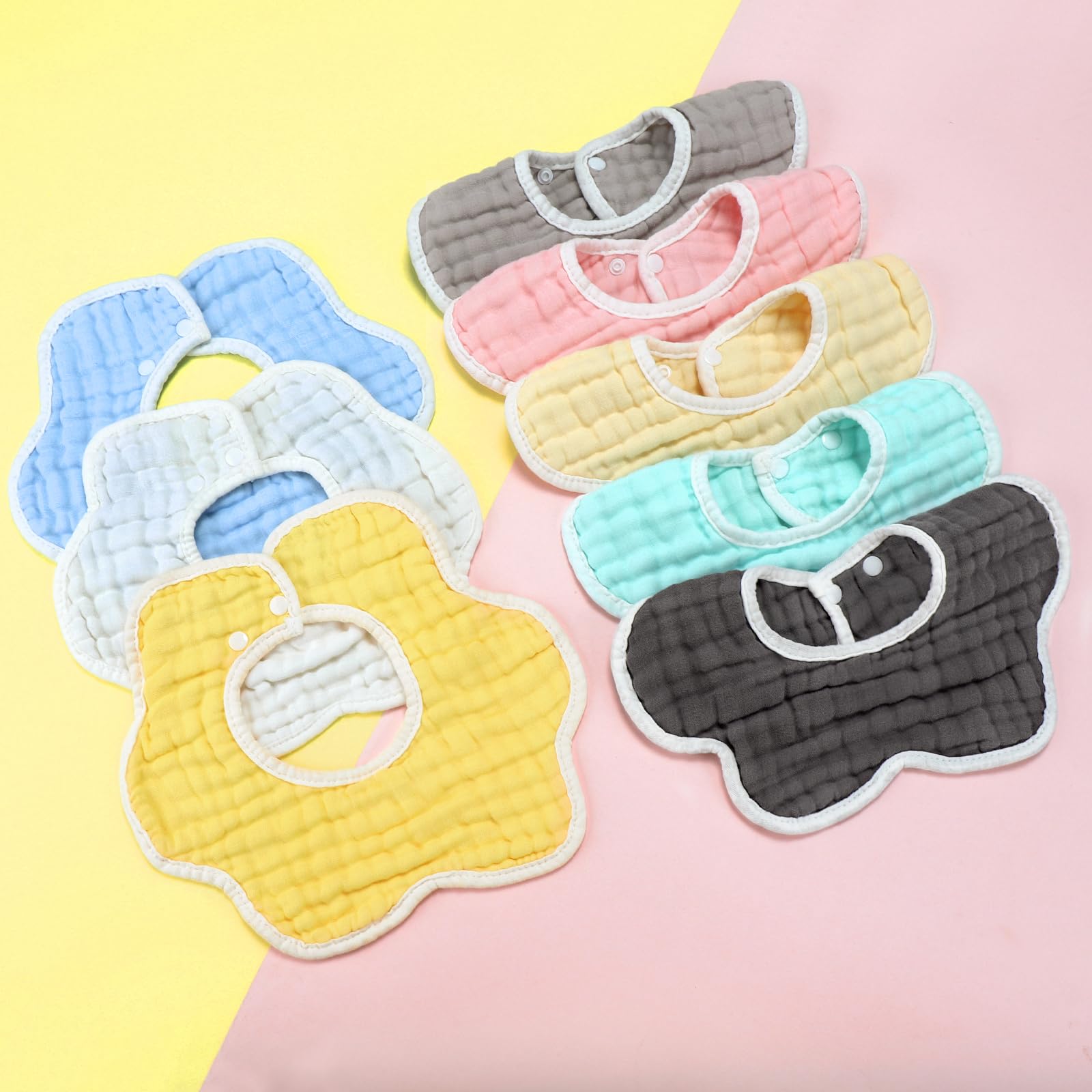 Accmor Muslin Baby Bibs-gift-ready-pack presents a ready-to-gift bundle for baby showers