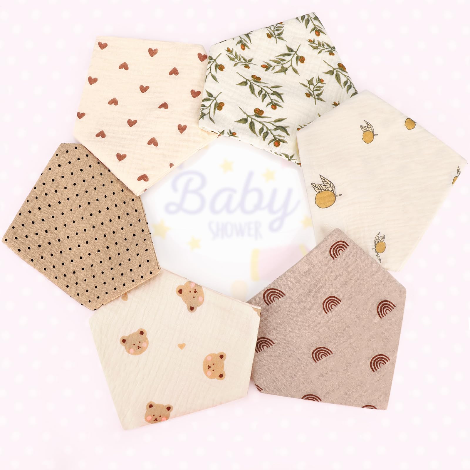 Accmor Muslin Baby Bibs gift-ready pack ideal for baby showers or gifts.