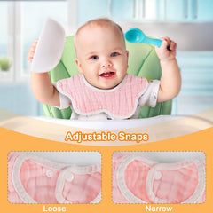 Accmor Muslin Baby Bibs in multipurpose use as drool and feeding bibs