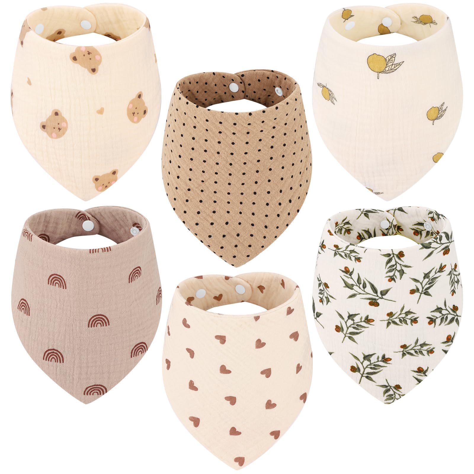 Accmor Muslin Baby Bibs soft textile for gentle skin comfort and breathability.