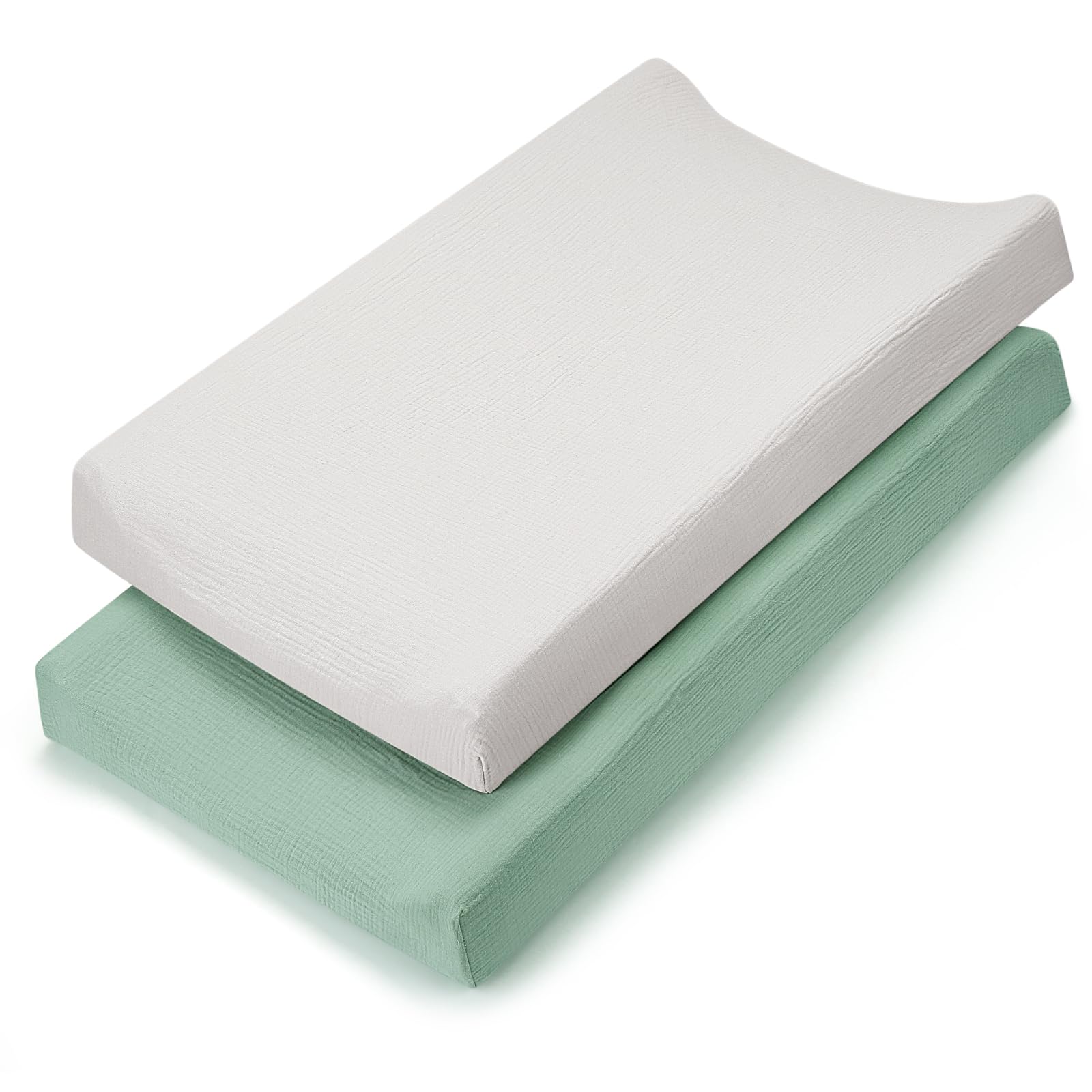 Accmor changing pad cover demonstrates 360-degree elastic fit for secure on-pad stability.