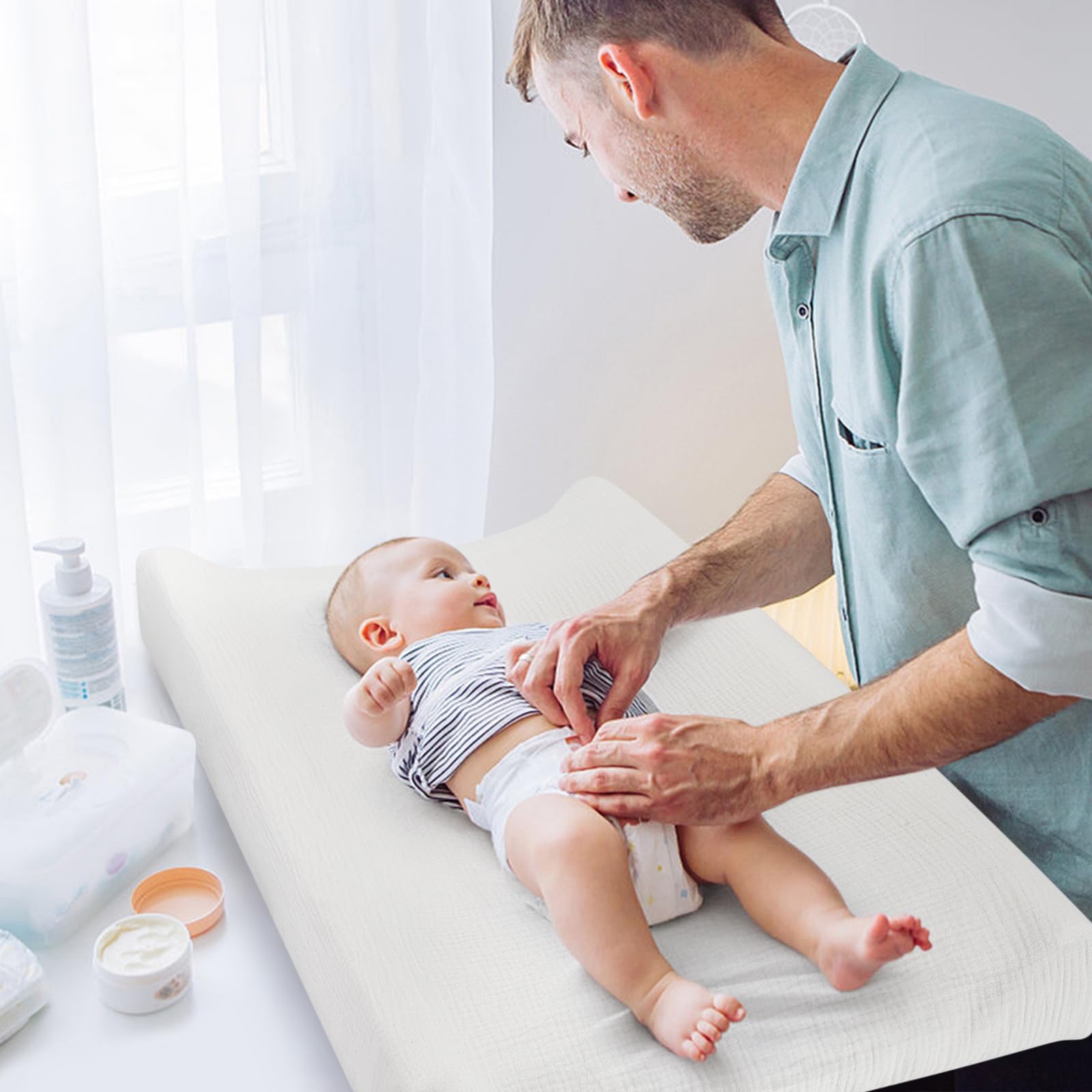 Accmor universal-size changing pad cover fits most pads and keeps baby comfortable.