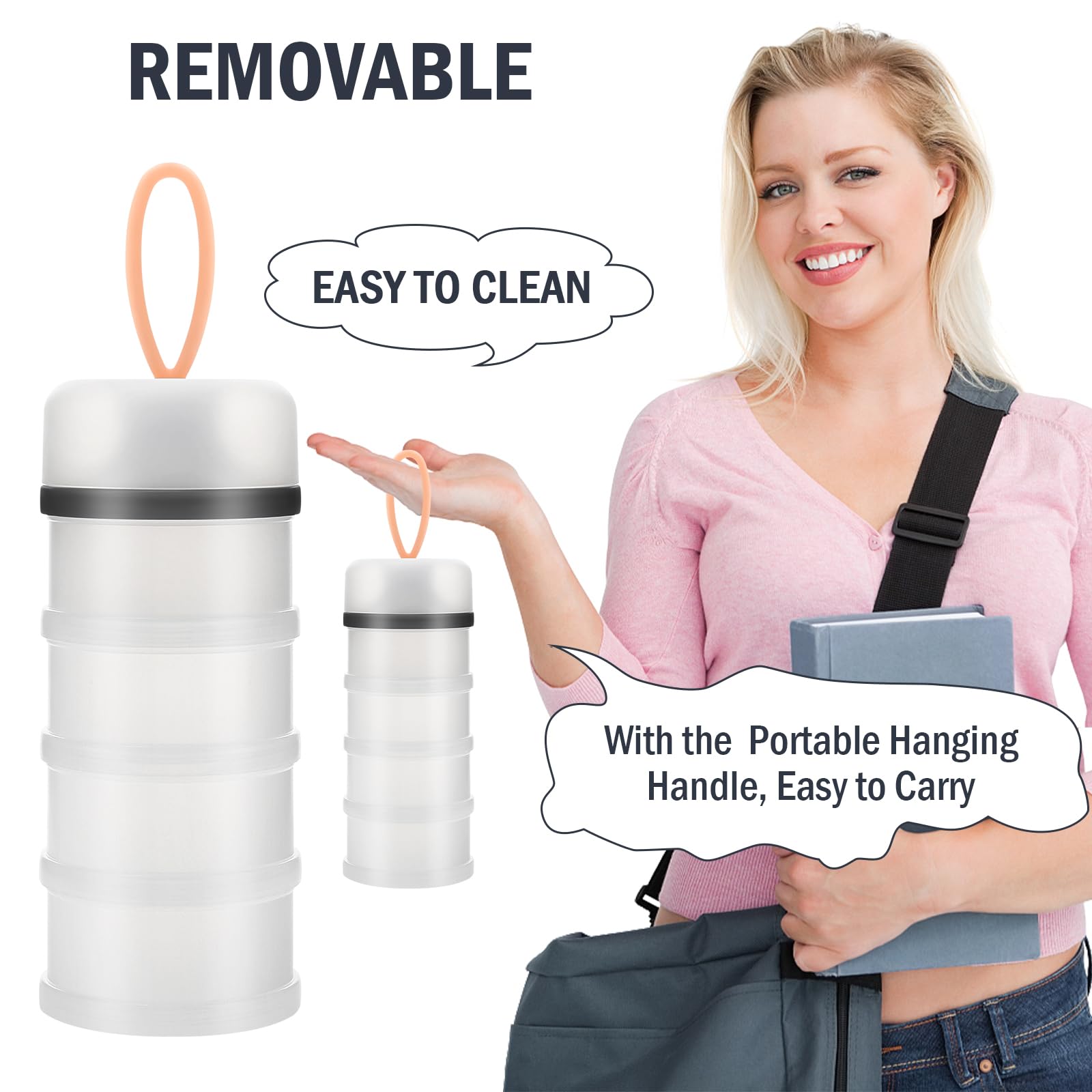 Narrow footprint design of Accmor, easy to store in bags and strollers.