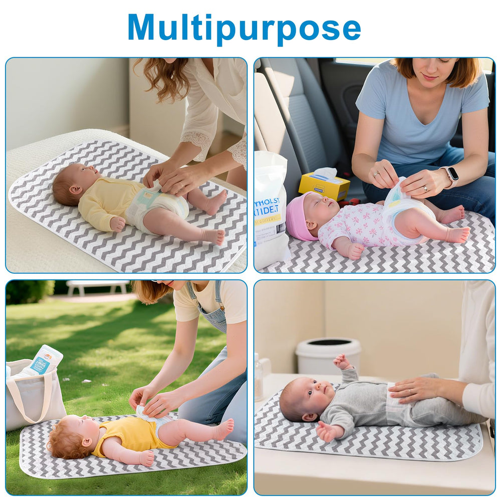 Accmor nursery and daycare changing pad use illustrates versatile on-the-go changing solutions.