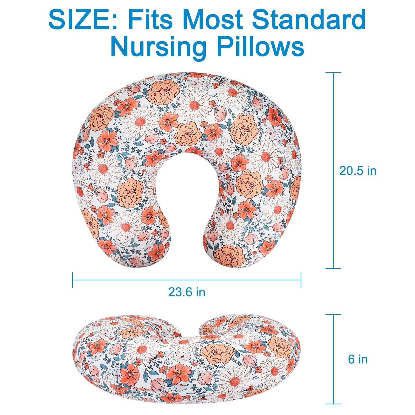 Accmor nursing pillow cover promotes clean protection against spills and stains during feeds