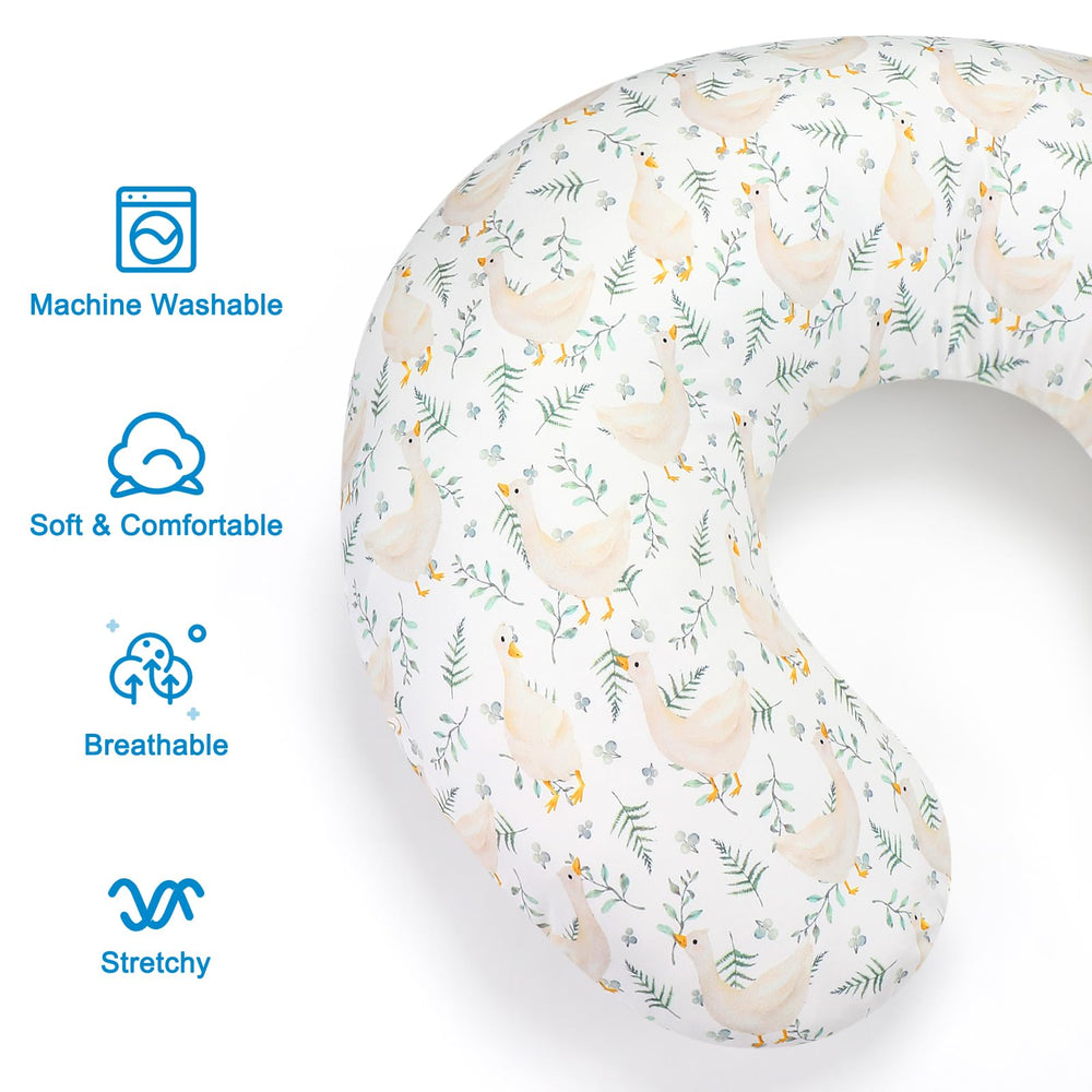 Accmor nursing pillow cover durable stitching highlights long-lasting use for daily feeding.