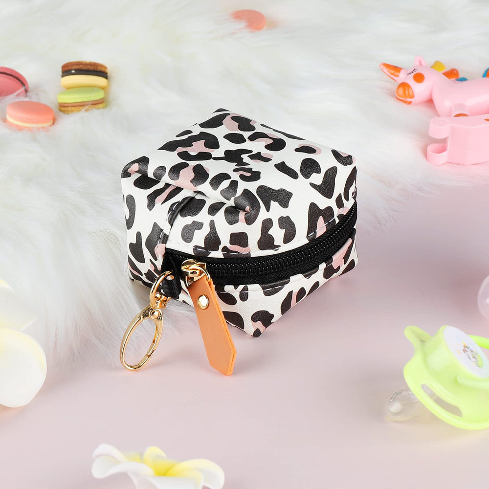 Accmor pacifier case holds two pacifiers, keeping them clean during outings.