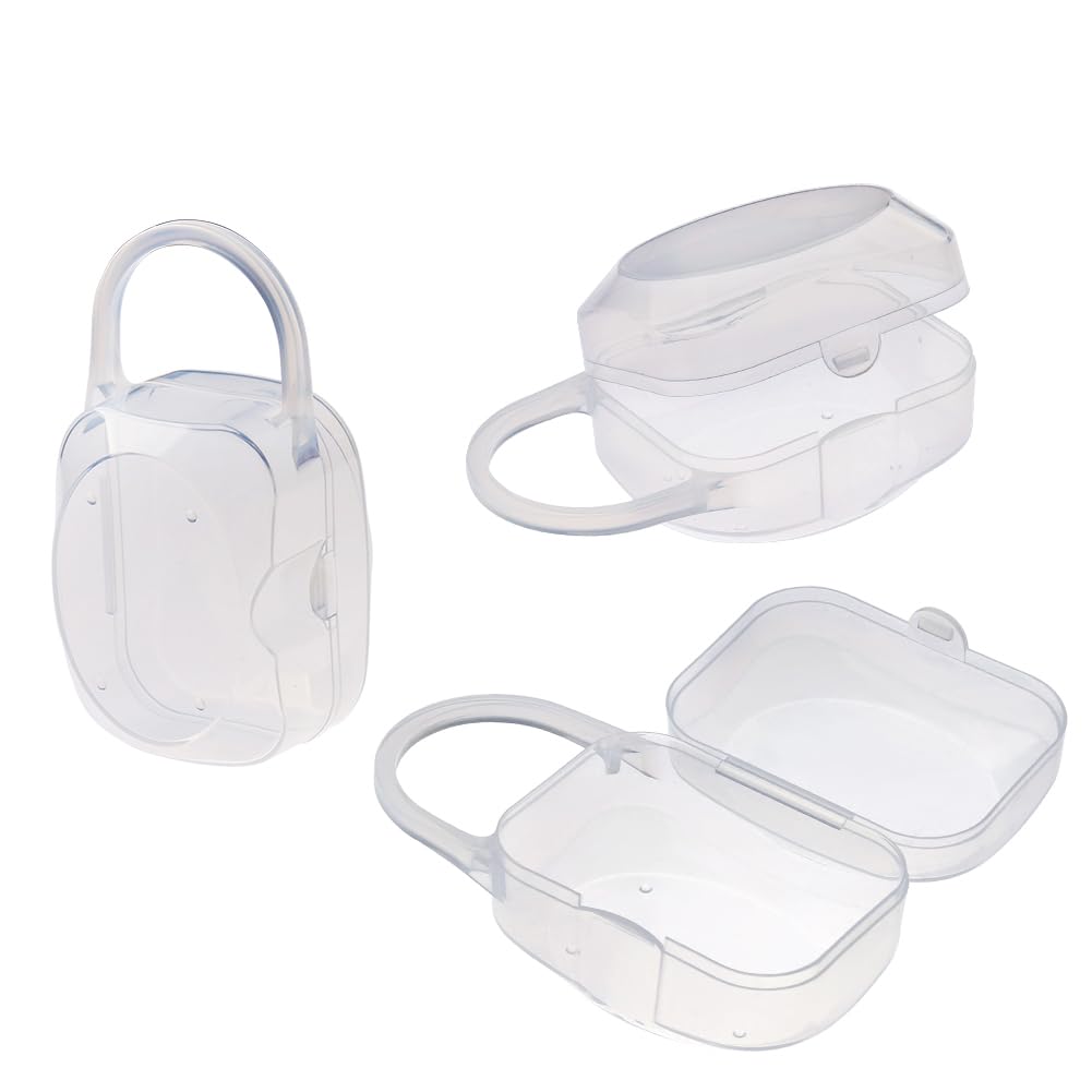 Accmor pacifier case pack front view shows compact travel storage for pacifiers