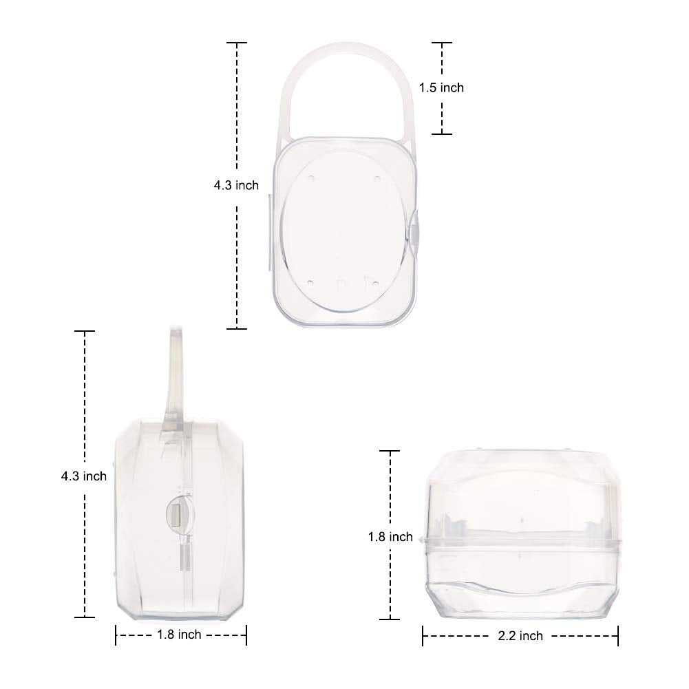 Accmor pacifier case stores pacifier clips and small accessories securely
