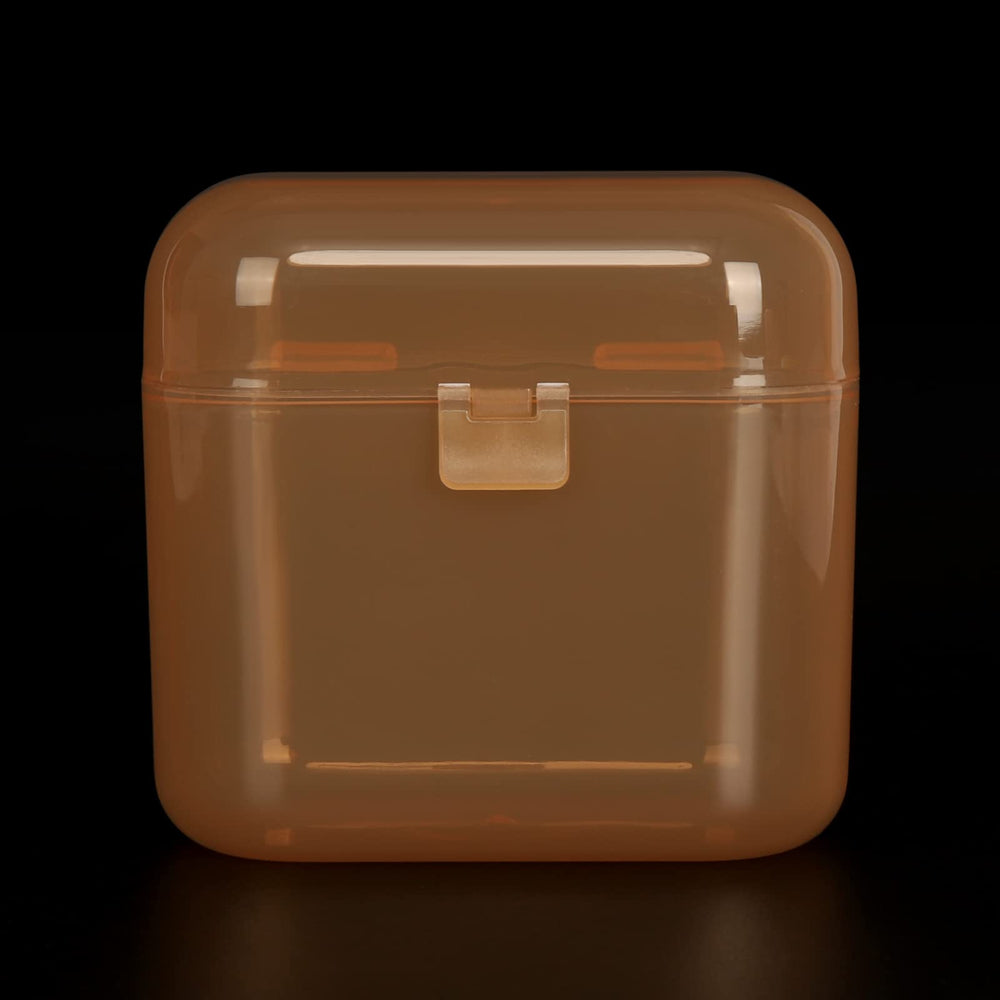 Accmor pacifier case travel brown open reveals two slots for convenient packing
