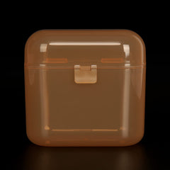 Accmor pacifier case travel brown open reveals two slots for convenient packing