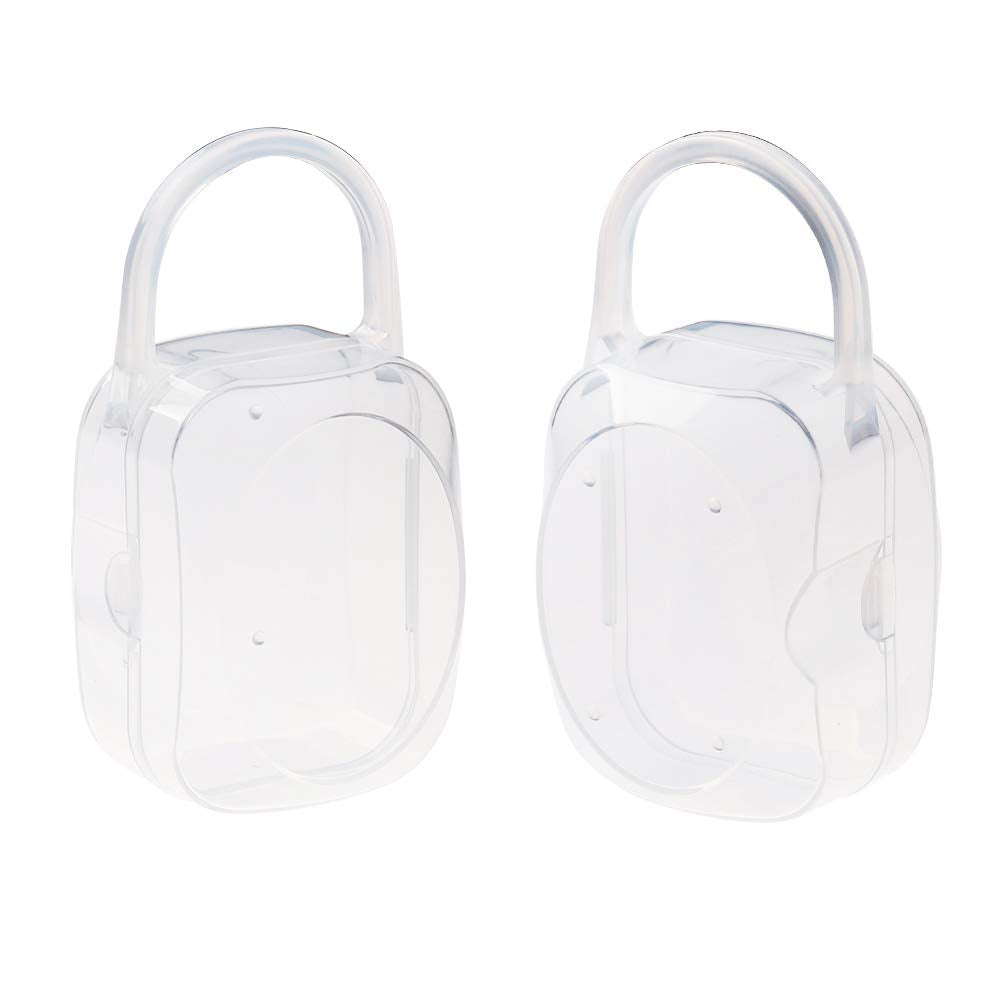 Accmor pacifier case travel-compact with lid closed for on-the-go use