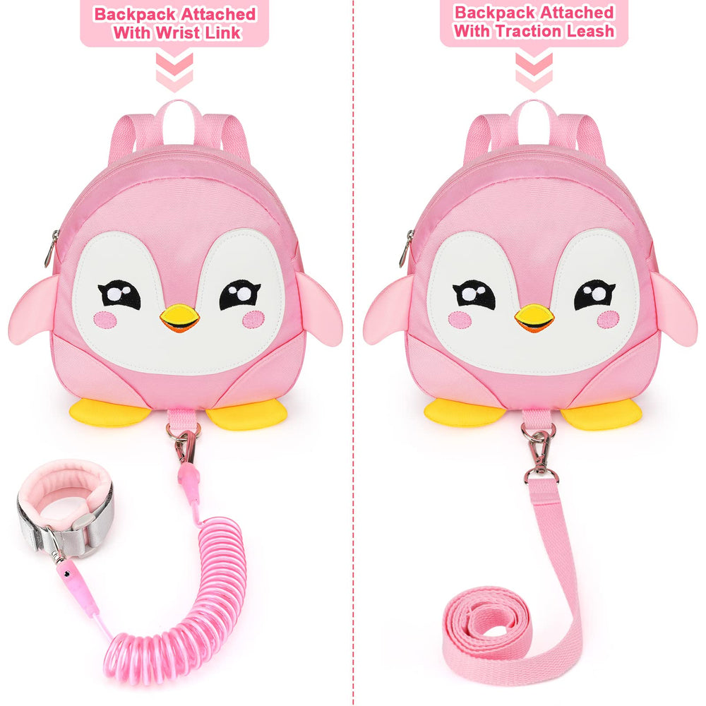 Accmor penguin-pattern closeup showcases playful charm motivating kids to wear the harness