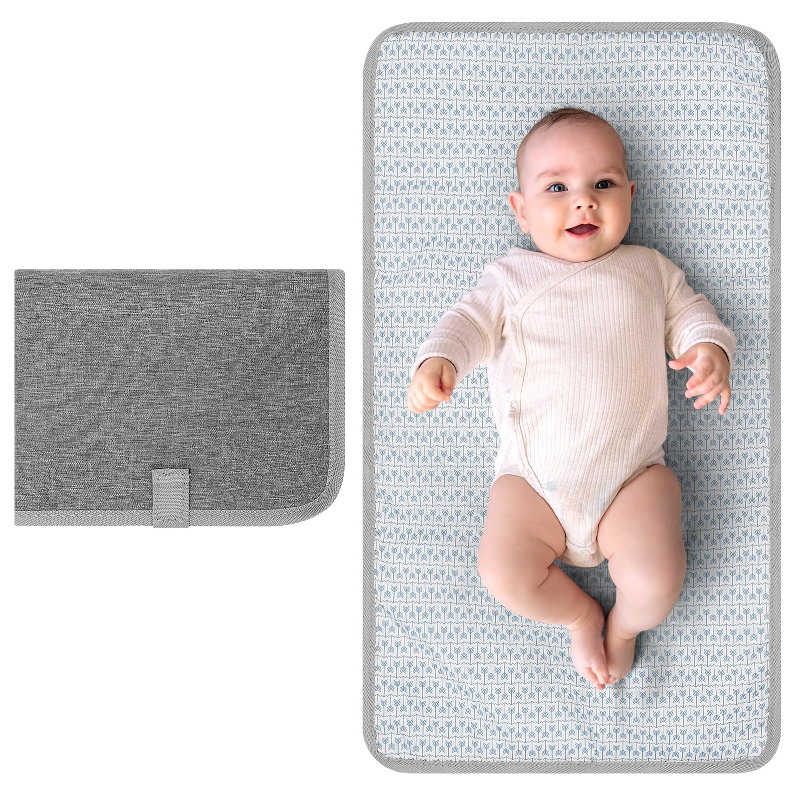 Accmor portable diaper changing pad offers 26x14 inches of comfort for diaper changes.