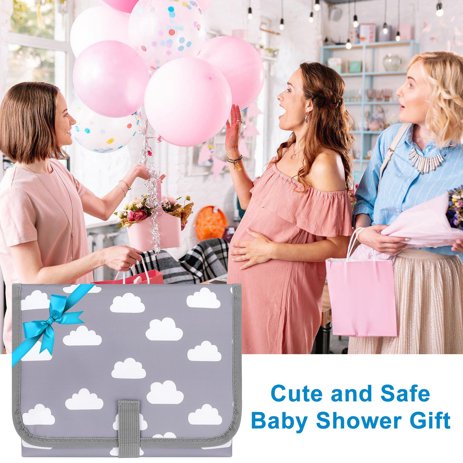 Accmor waterproof surface wipes clean quickly between diaper changes.