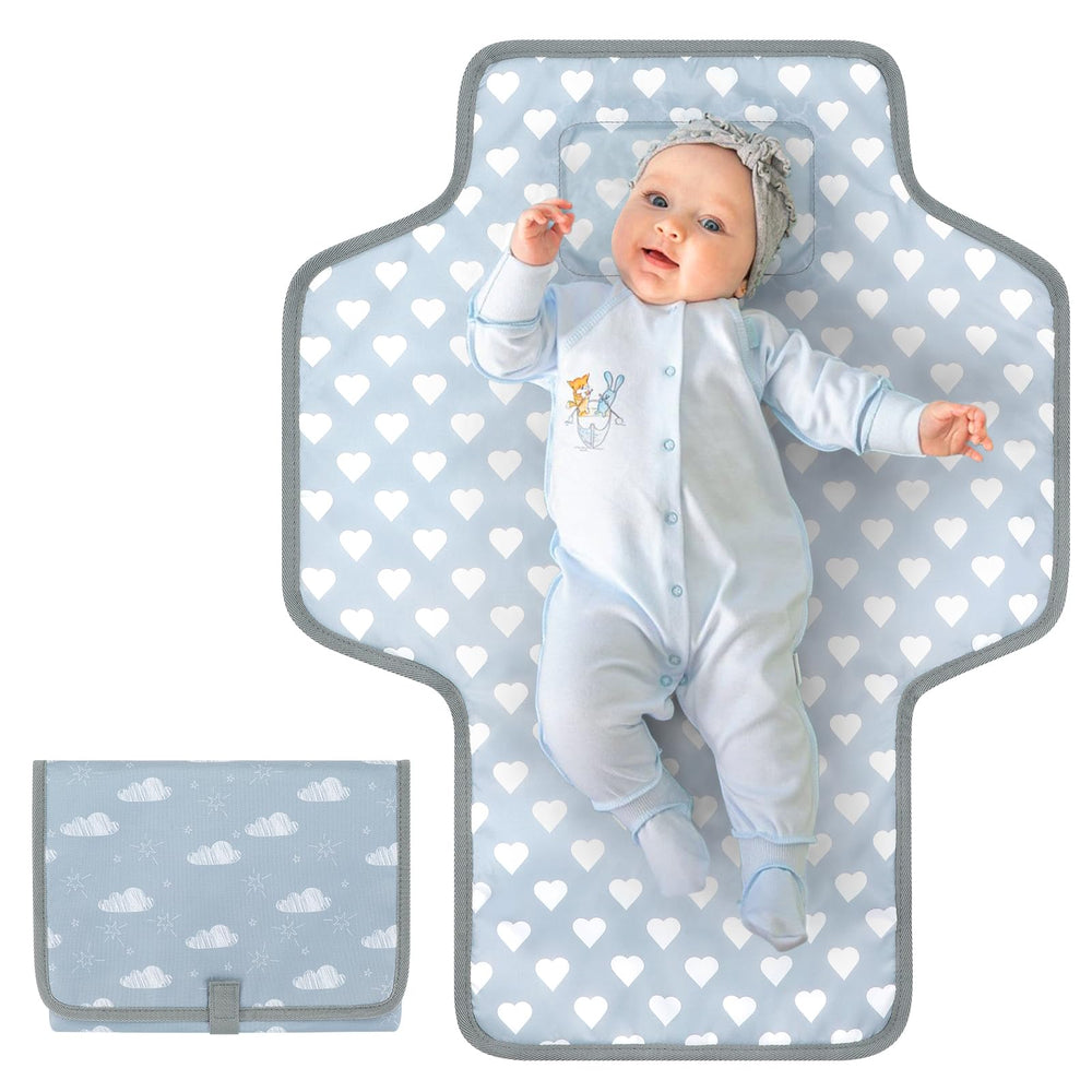 Accmor portable diaper changing pad folded compact for easy travel and storage