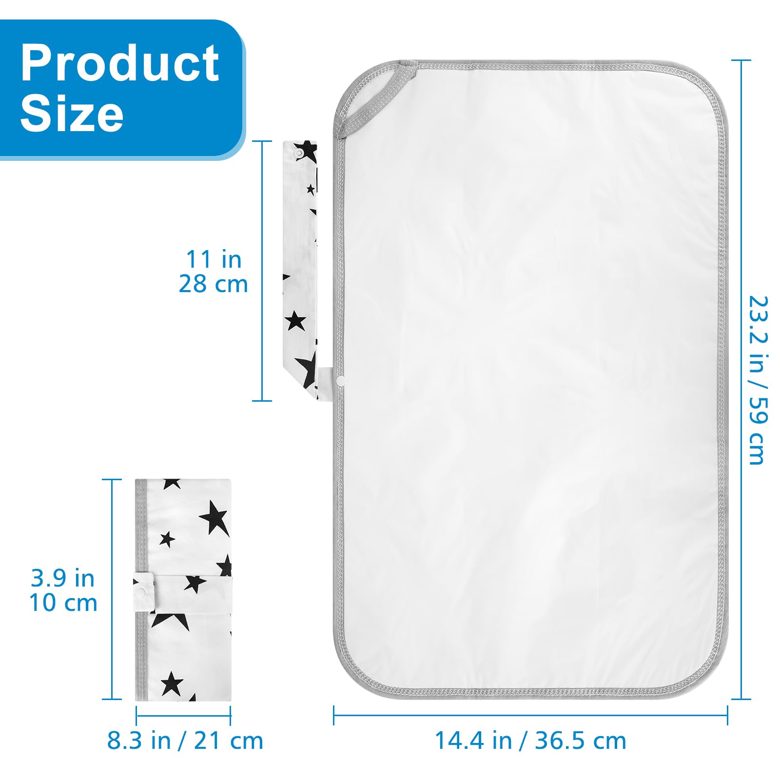 Accmor portable diaper changing pad gift-ready ideal for baby showers.