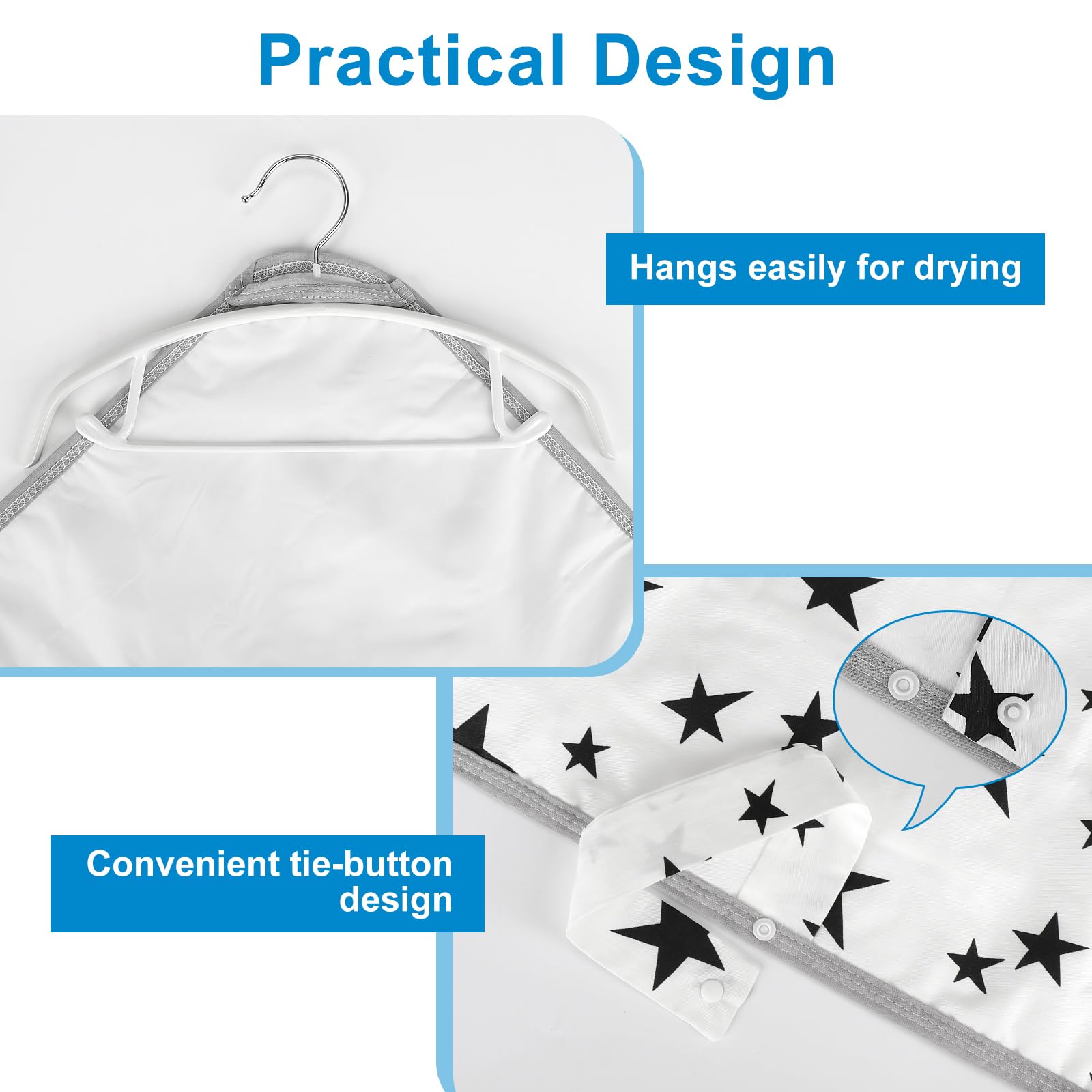 Accmor portable diaper changing pad fits in bag and is ready for quick changes.