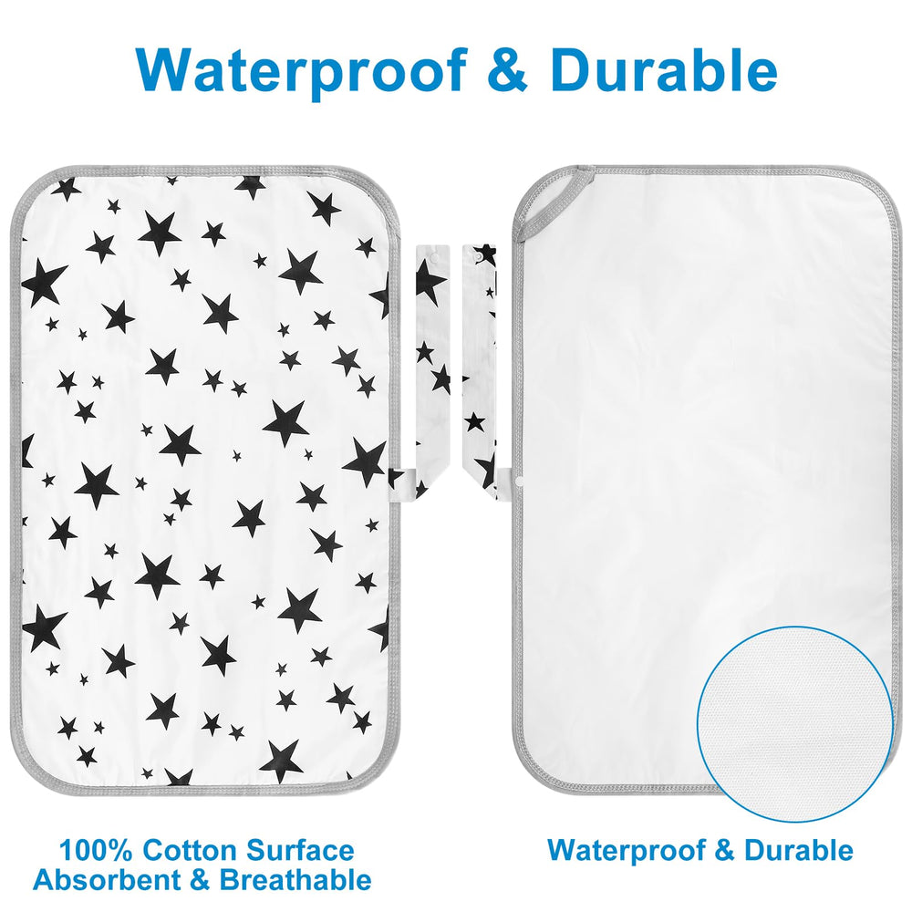 Accmor portable diaper changing pad large 24x15 area offers ample space for newborns.
