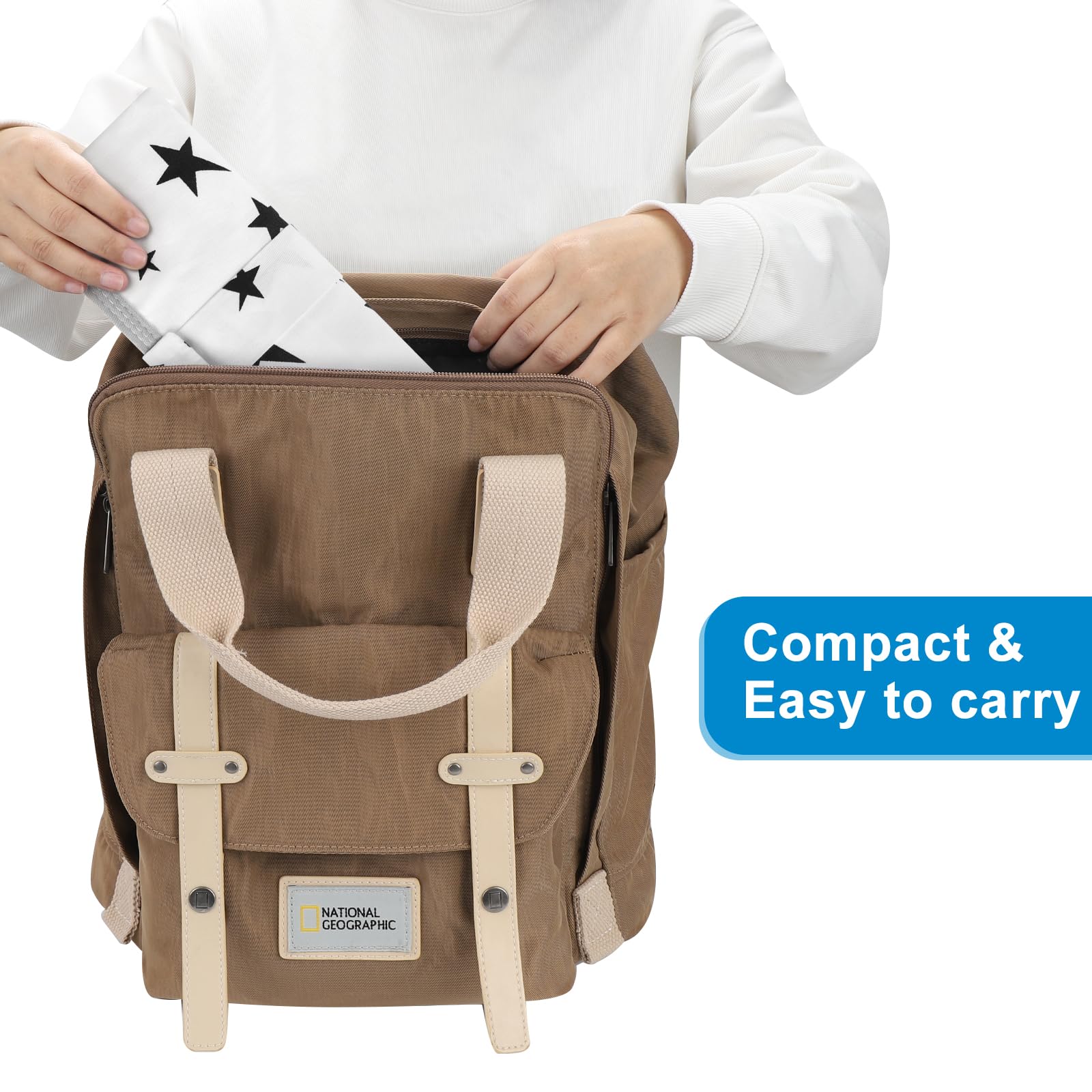 Accmor portable diaper changing pad lightweight design eases packing for trips.