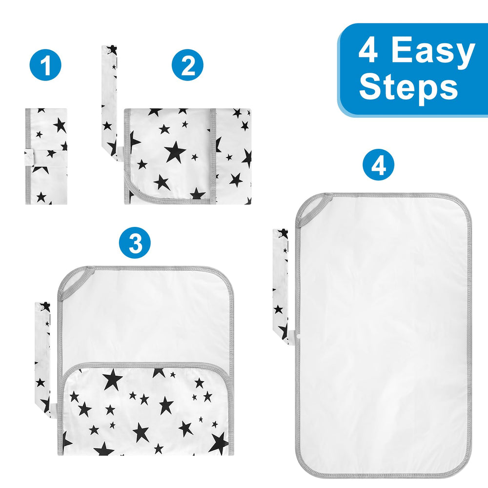 Accmor portable diaper changing pad skin-friendly material keeps baby comfortable.
