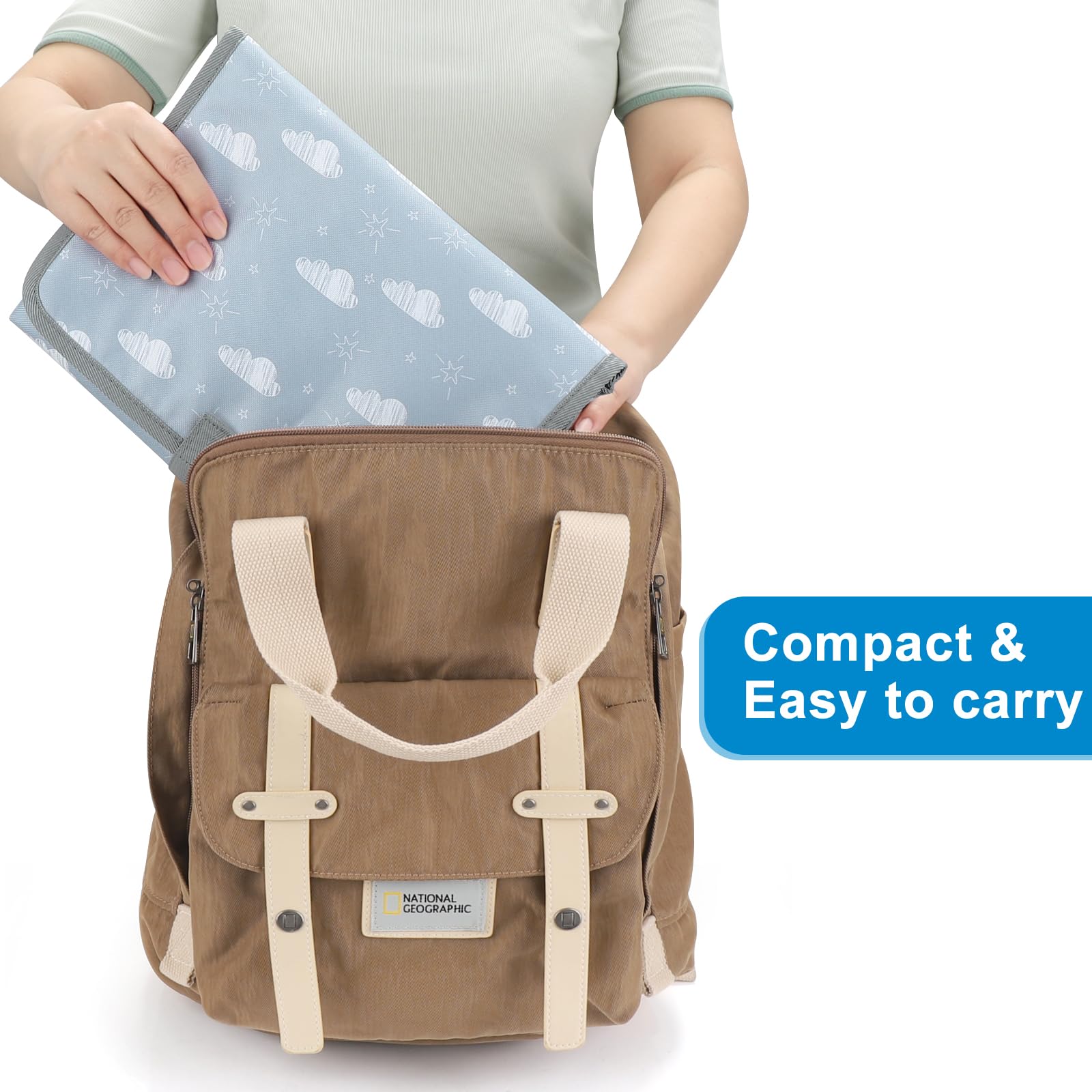 Accmor soft cushion padding adds comfort during diaper changes