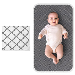 Accmor portable changing pad unfolded showing a spacious changing area.