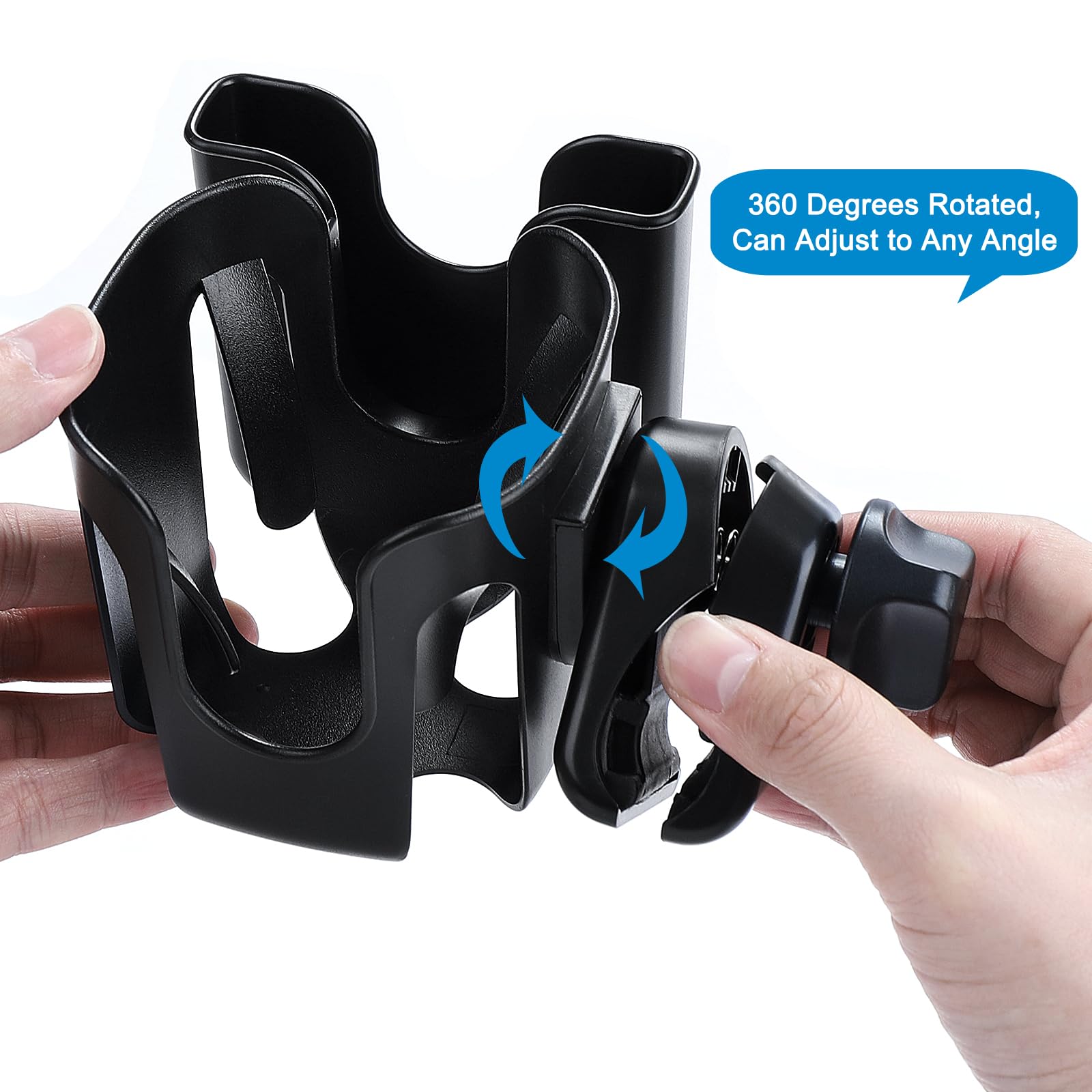 Accmor rubber pad clamp ensures a firm, slip-free mount