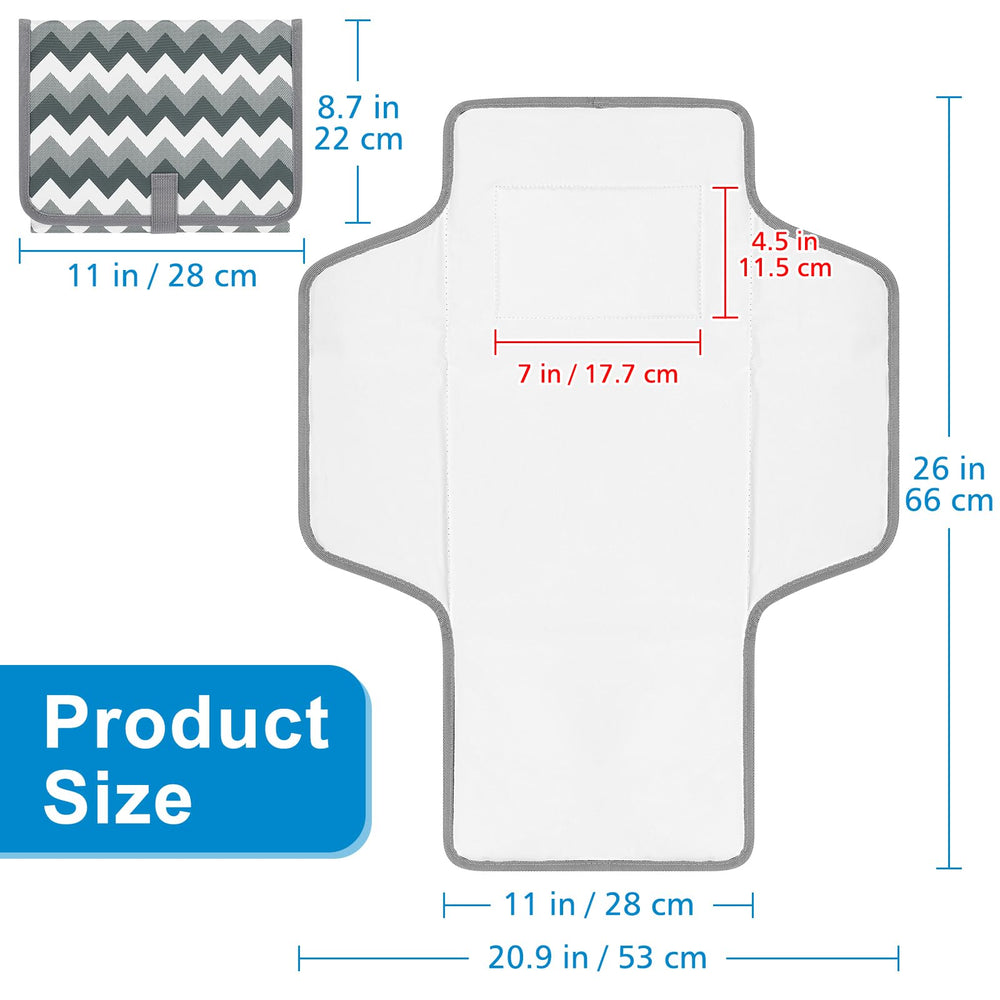 Accmor skin-friendly waterproof material offers safe, wipe-clean surfaces after messy diapering sessions.