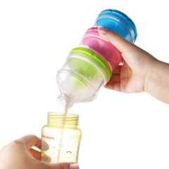 Accmor snack cups display multi-purpose use for oats, nuts, or baby foods.
