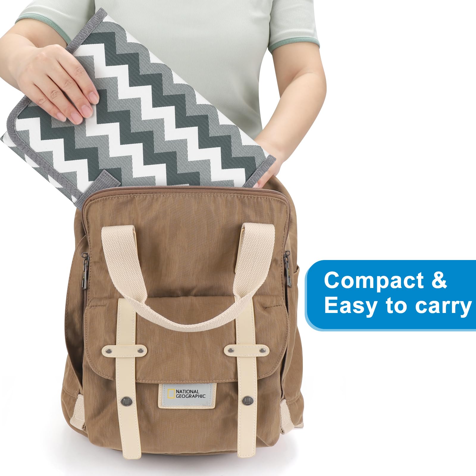 Accmor soft cushion padding closeup shows gentle comfort for baby during changes.