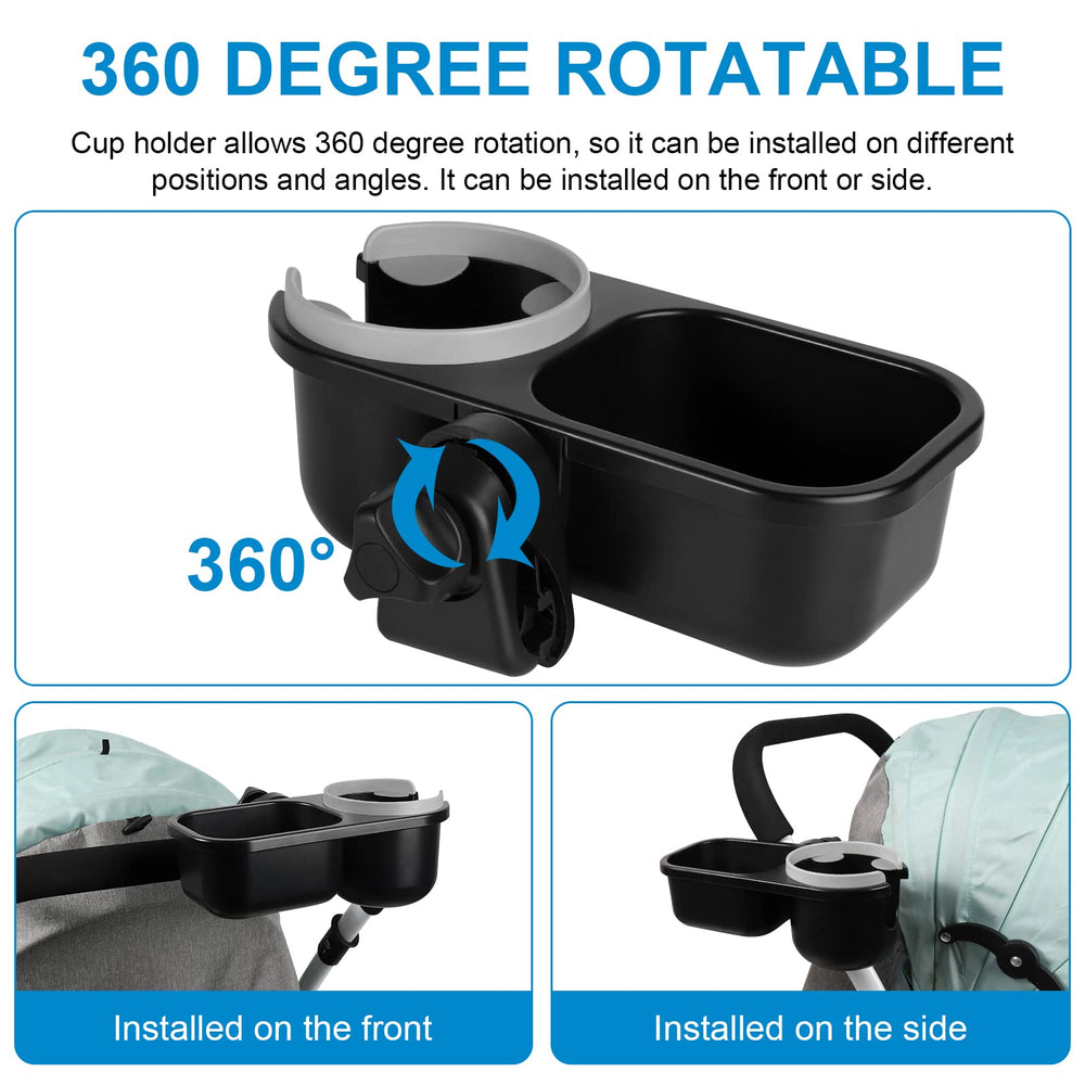 Accmor 360-degree Rotation enables flexible positioning during walks.