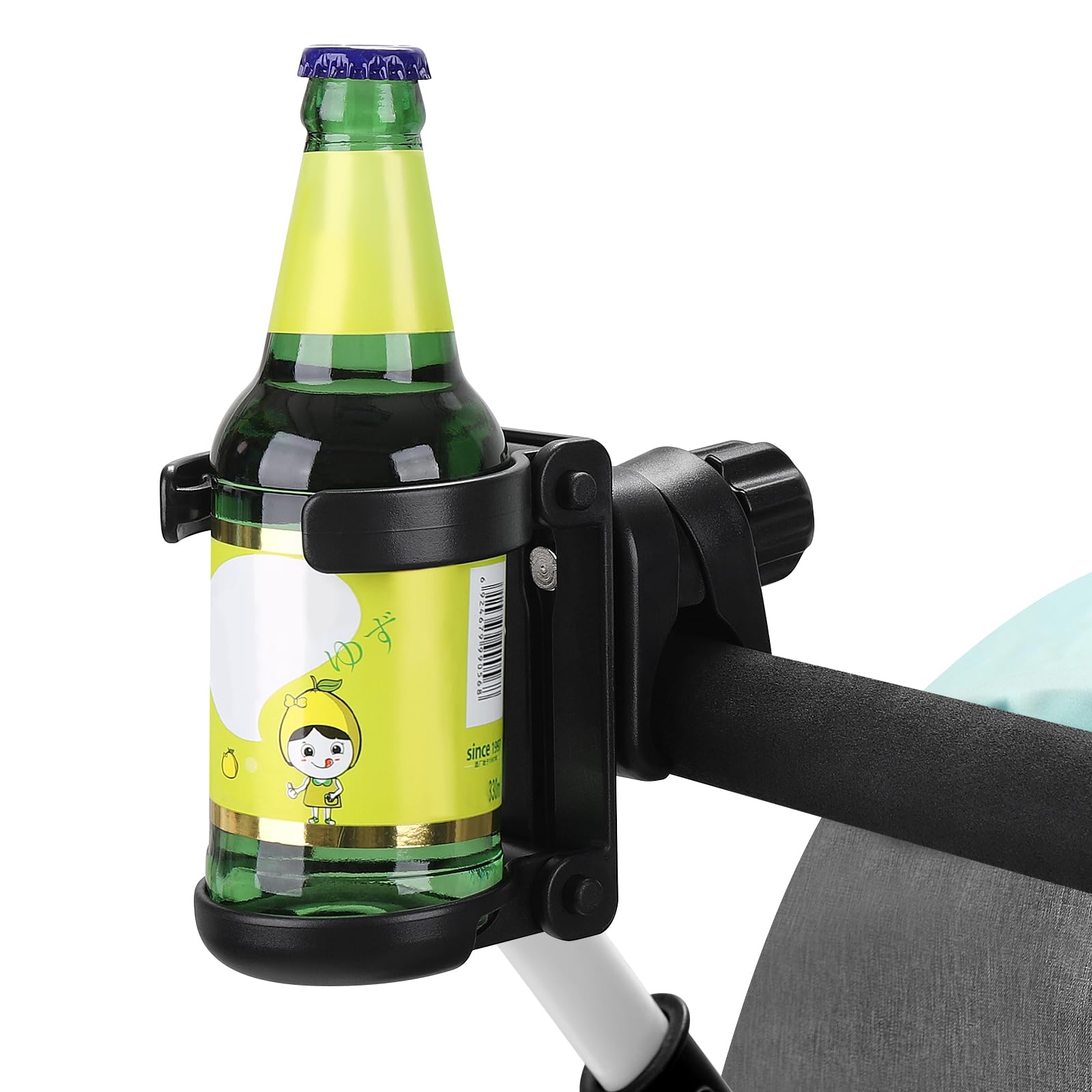 Accmor stroller cup holder 360-rotation allows precise drink positioning.