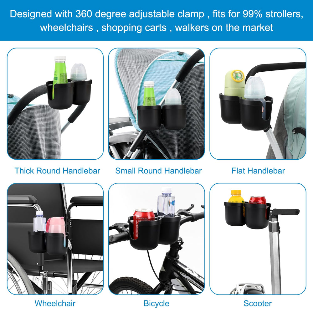 Accmor adjustable clamp diameter 0.55-1.7 inches fits diverse bars.