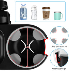 Accmor Cup Holder Bottle Diameter 90mm compatibility fits common bottles.